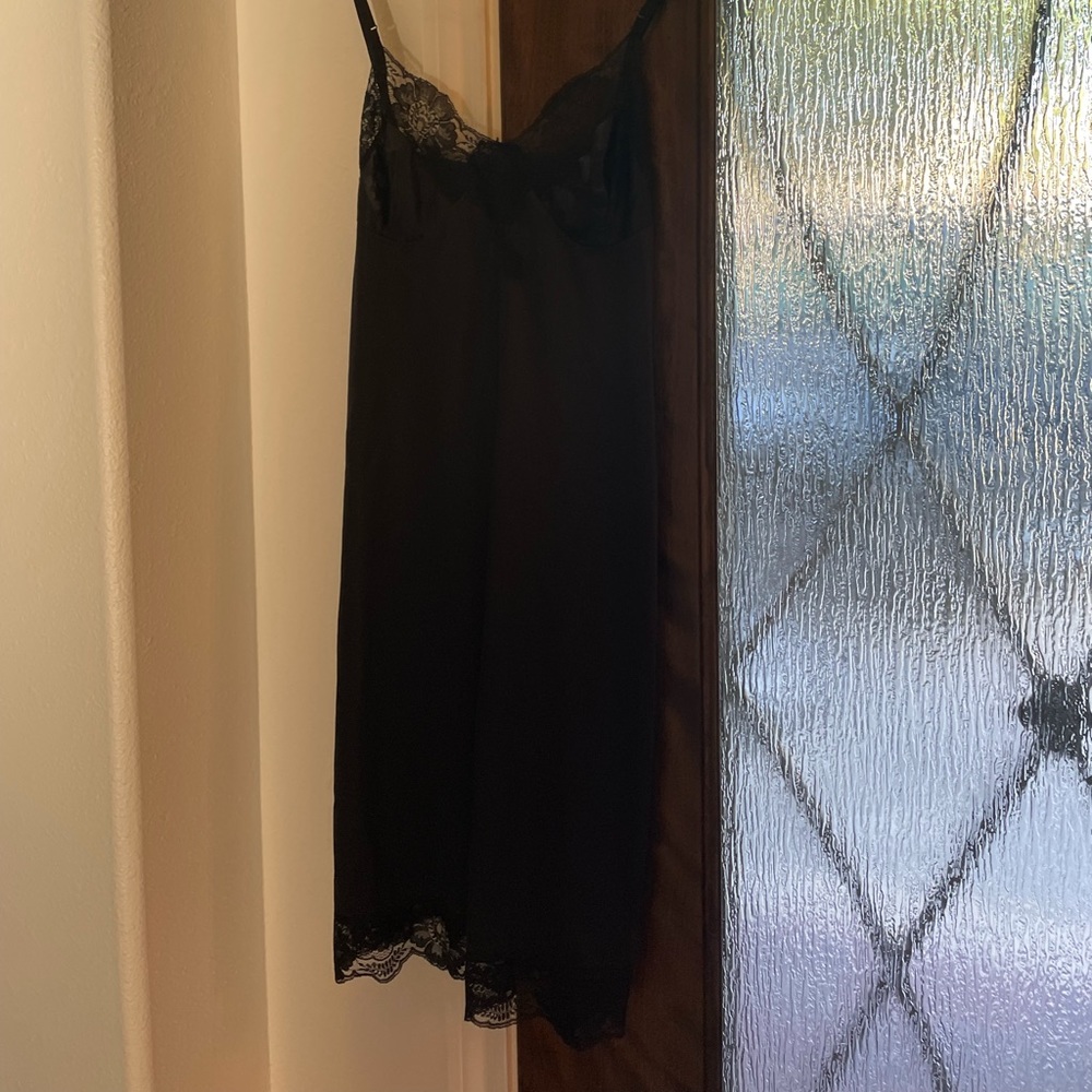 Kayser Vintage Australian Black Slip Dress